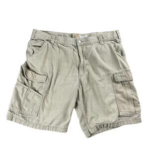 CARHARTT Cargo Shorts Men's 40 Relaxed Fit Beige Utility Workwear Pockets